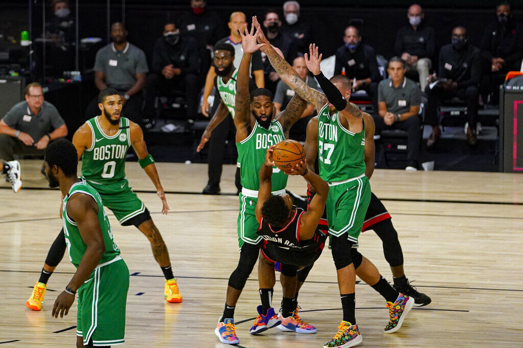 APTOPIX Raptors Celtics Basketball